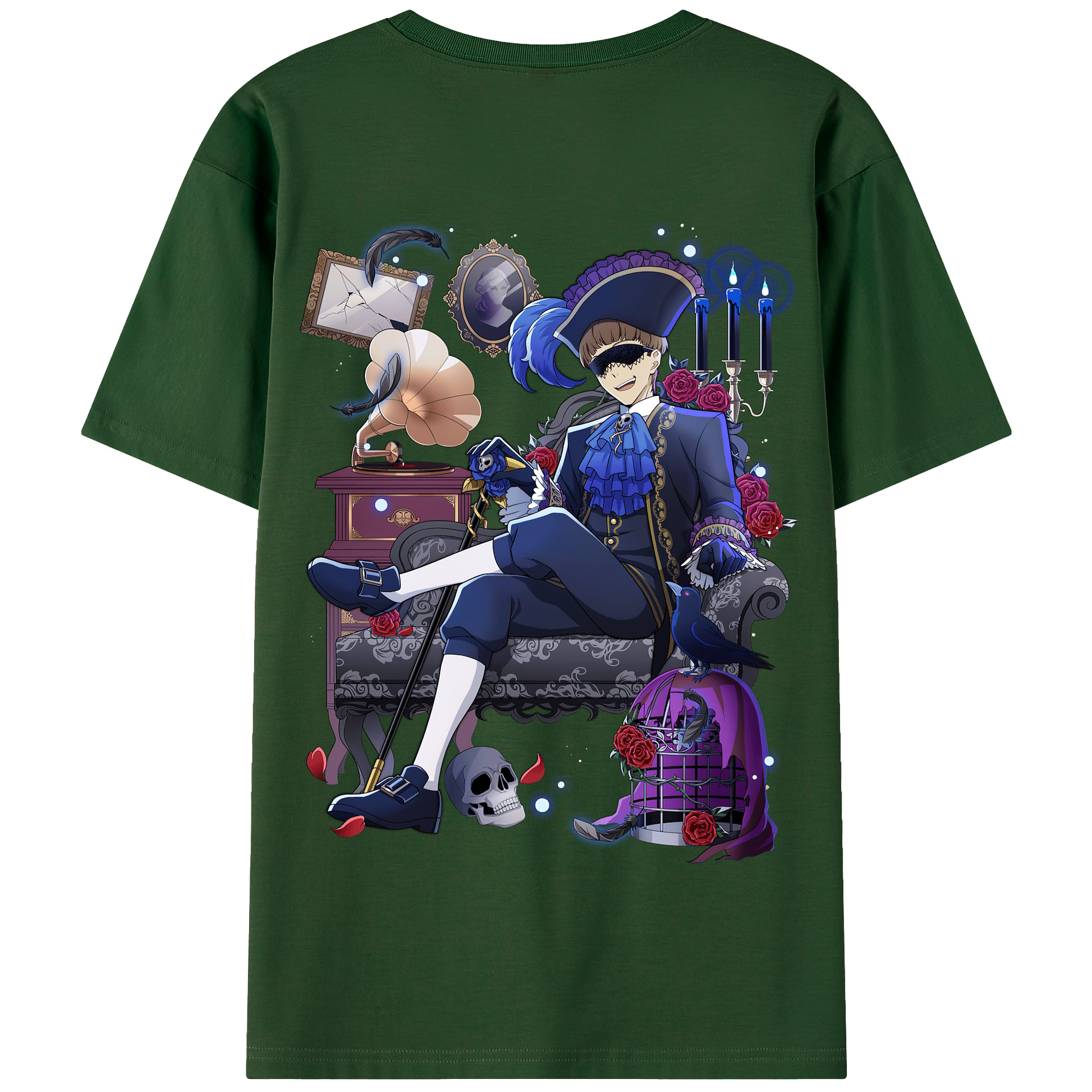 （画像用） 文豪ストレイドッグス Bungo Stray Dogs 綿100％半袖Tシャツ（背面プリント）